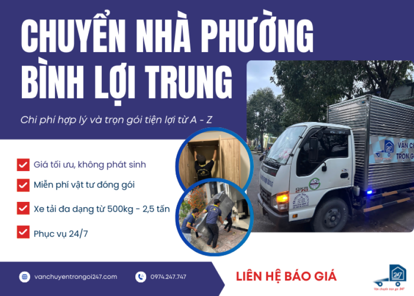 Chuyển nhà Phường Bình Lợi Trung