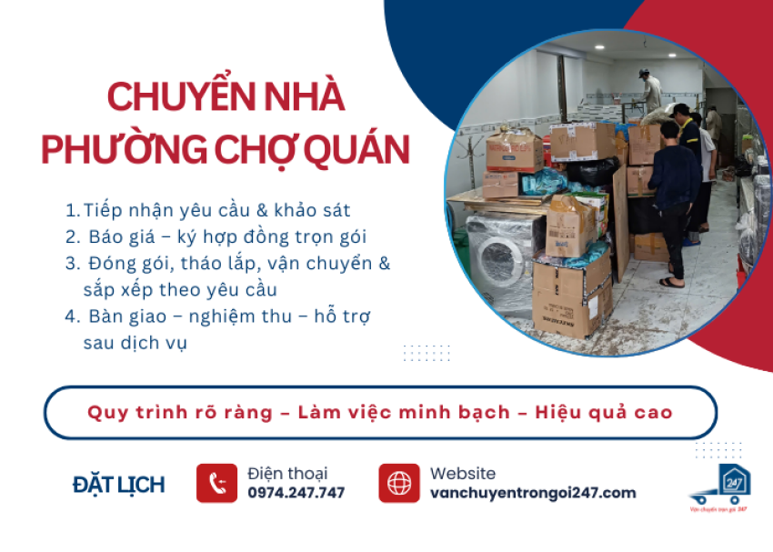 Chuyển nhà Phường Chợ Quán