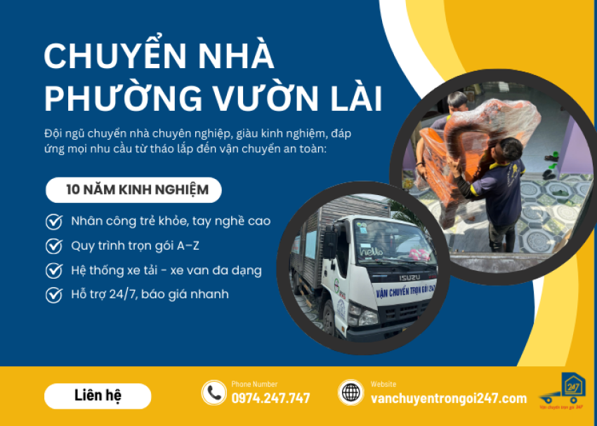 Chuyển nhà Phường Vườn Lài