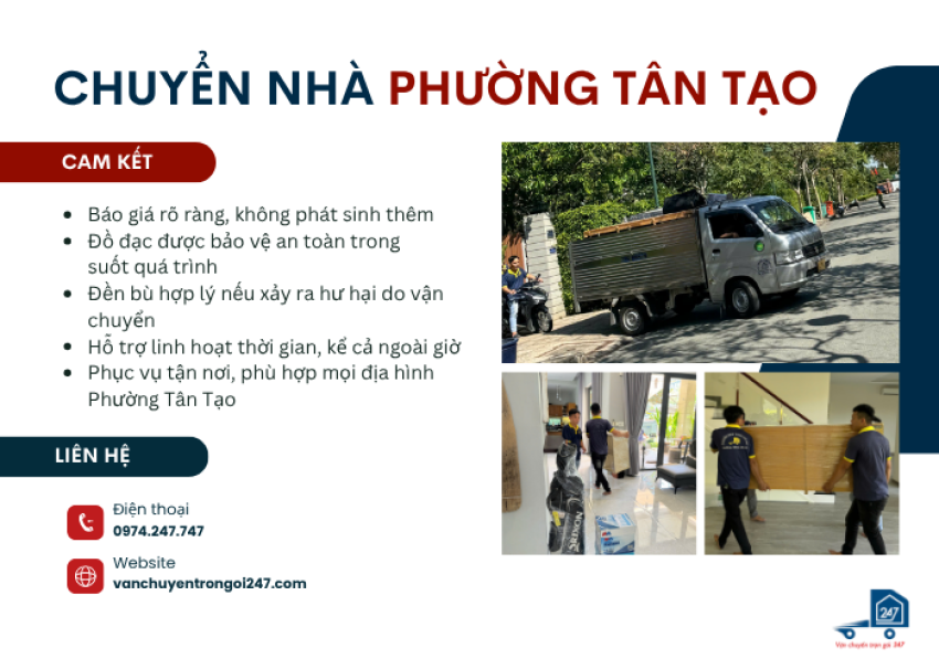 Chuyển nhà Phường Tân Tạo