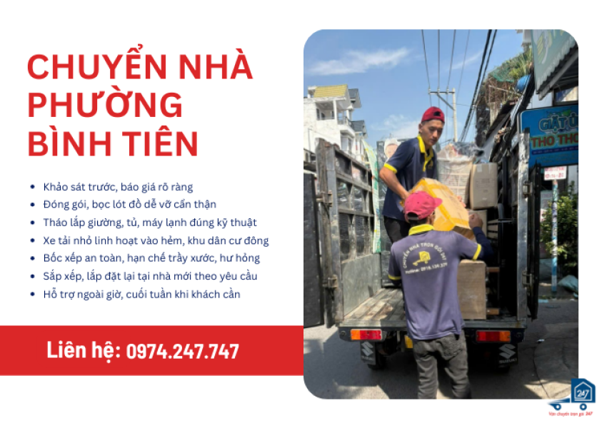 Chuyển nhà Phường Bình Tiên