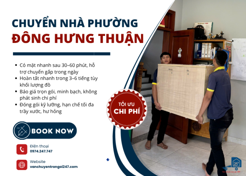 Chuyển nhà Phường Đông Hưng Thuận