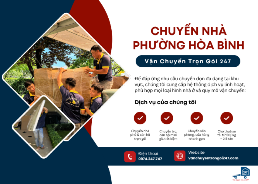 Chuyển nhà Phường Hòa Bình