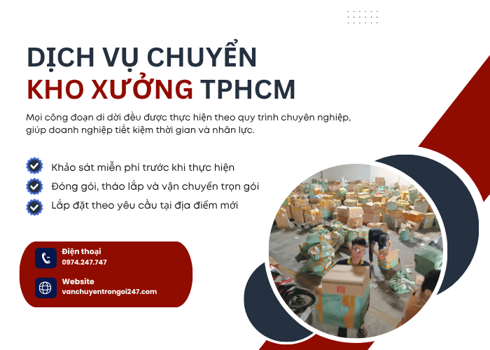 Dịch vụ chuyển kho xưởng TPHCM