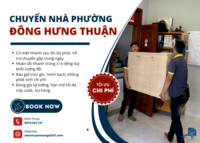 Chuyển nhà Phường Đông Hưng Thuận