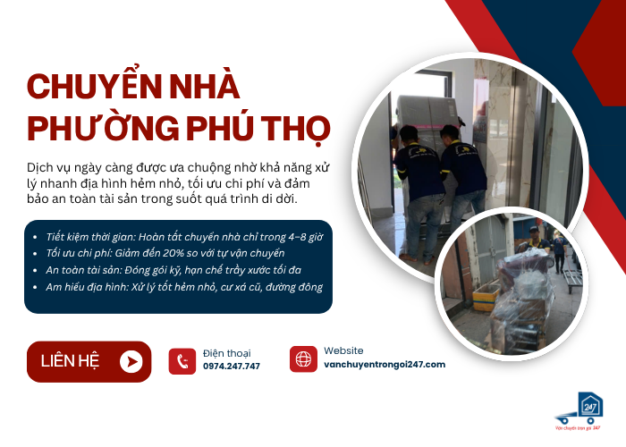 Chuyển nhà Phường Phú Thọ