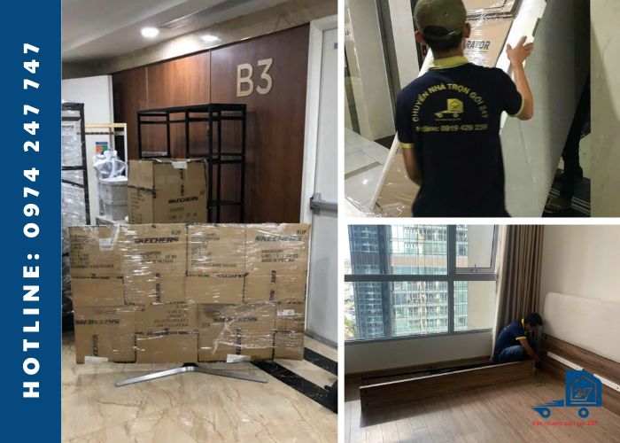 Xe chuyển nhà tại Vinhomes Ba Son