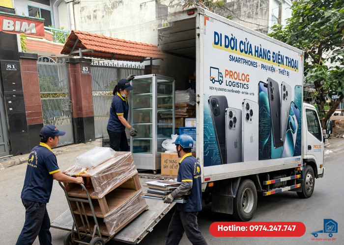 Chuyển cửa hàng điện thoại trọn gói