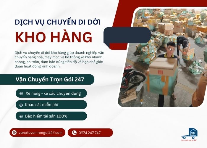 Dịch vụ chuyển di dời kho hàng