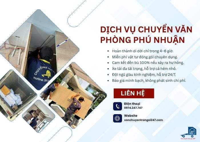 Dịch vụ chuyển văn phòng Phú Nhuận