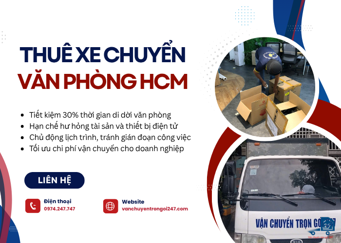 Thuê xe chuyển văn phòng HCM